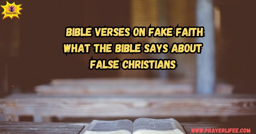  Bible Verses on Fake Faith What the Bible Says About False Christians