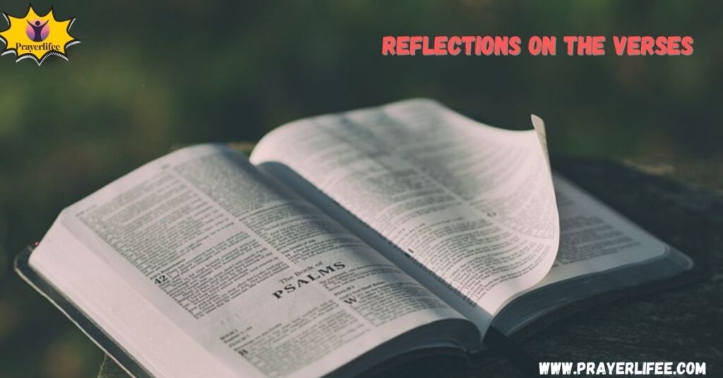 Reflections on the Verses