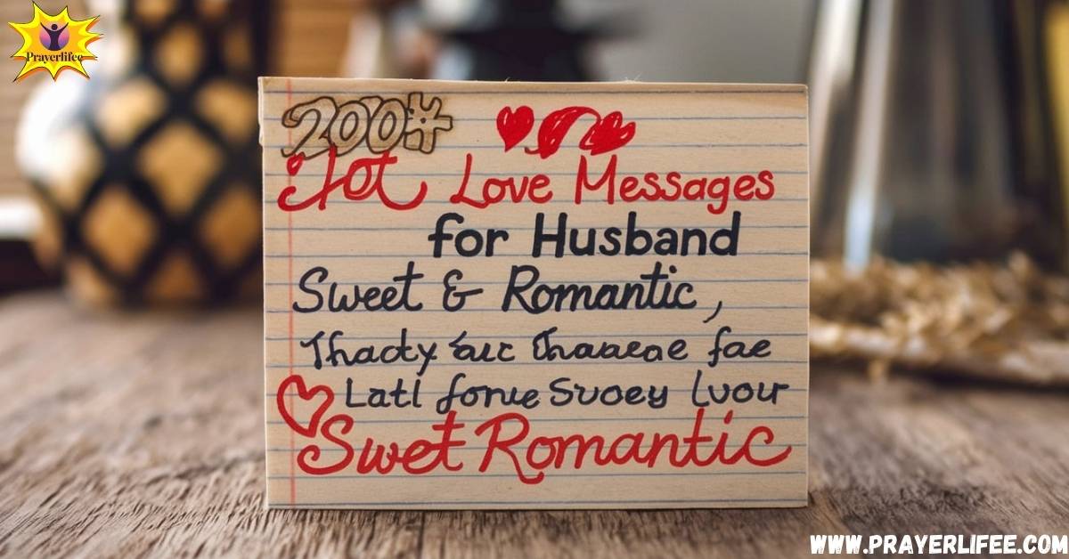 Hot Love Messages for Husband - Sweet & Romantic